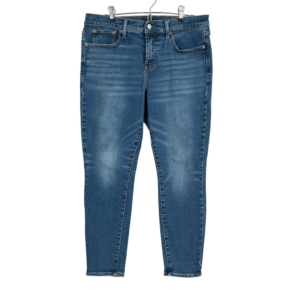 Lucky Brand Womens Ava Mid Rise Skinny Jeans Blue Stretch Medium Wash 14/32